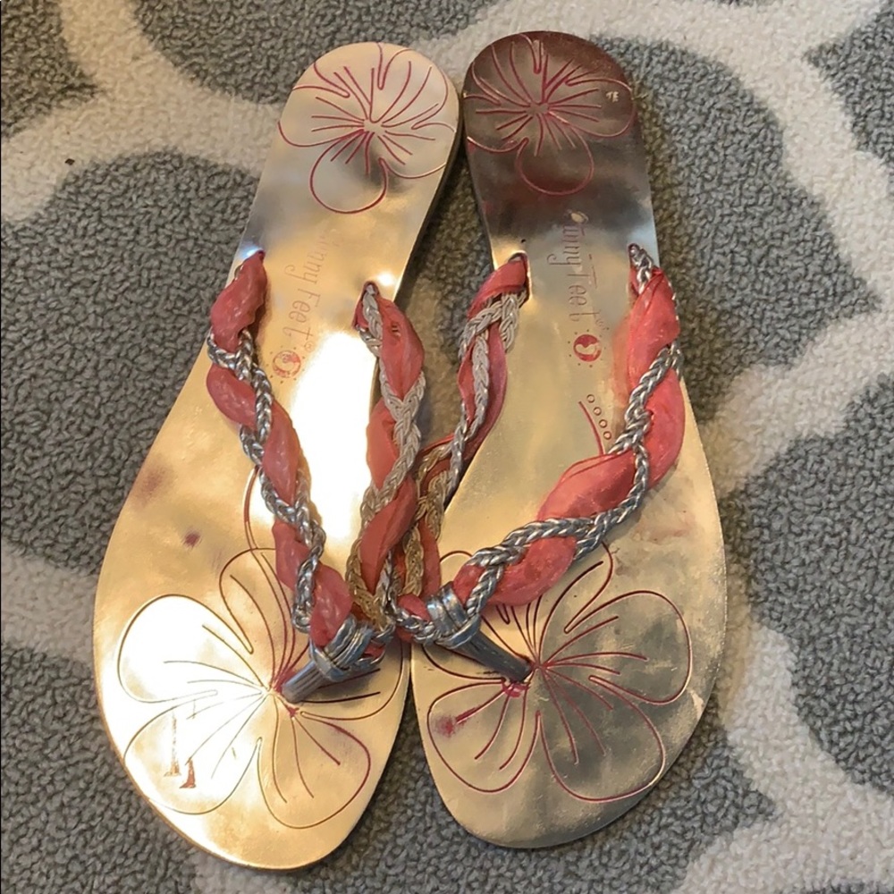 Pink Coral Gold sandals